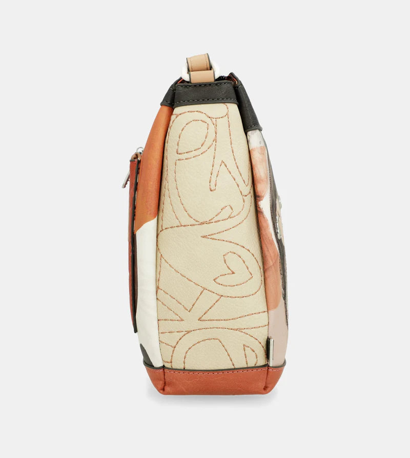 CROSSBODY BAG WITH 3 COMPARTMENTS ALMA