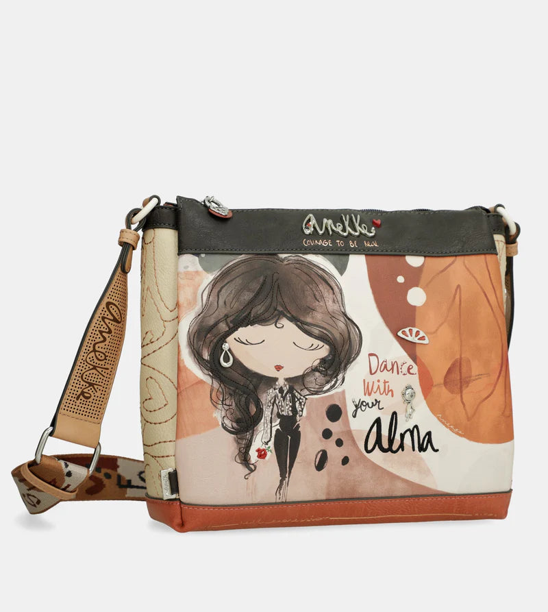 CROSSBODY BAG WITH 3 COMPARTMENTS ALMA