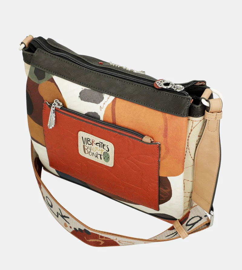 CROSSBODY BAG WITH 3 COMPARTMENTS ALMA