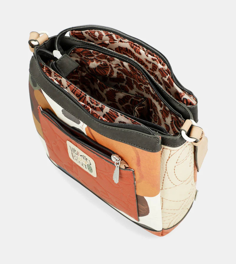 CROSSBODY BAG WITH 3 COMPARTMENTS ALMA