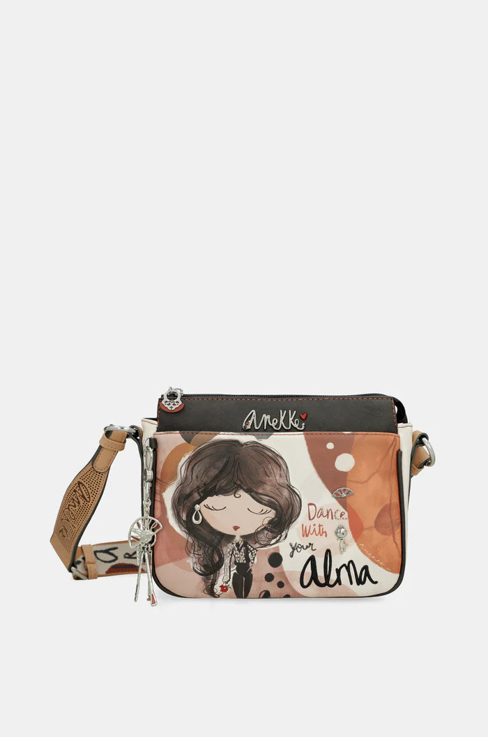 MEDIUM CROSSBODY BAG WITH 3 COMPARTMENTS ALMA