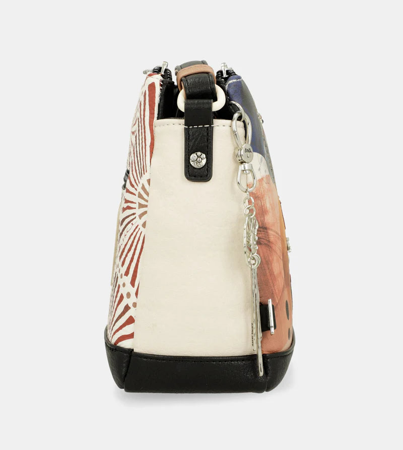 PRINTED CROSSBODY BAG WITH 3 COMPARTMENTS ALMA