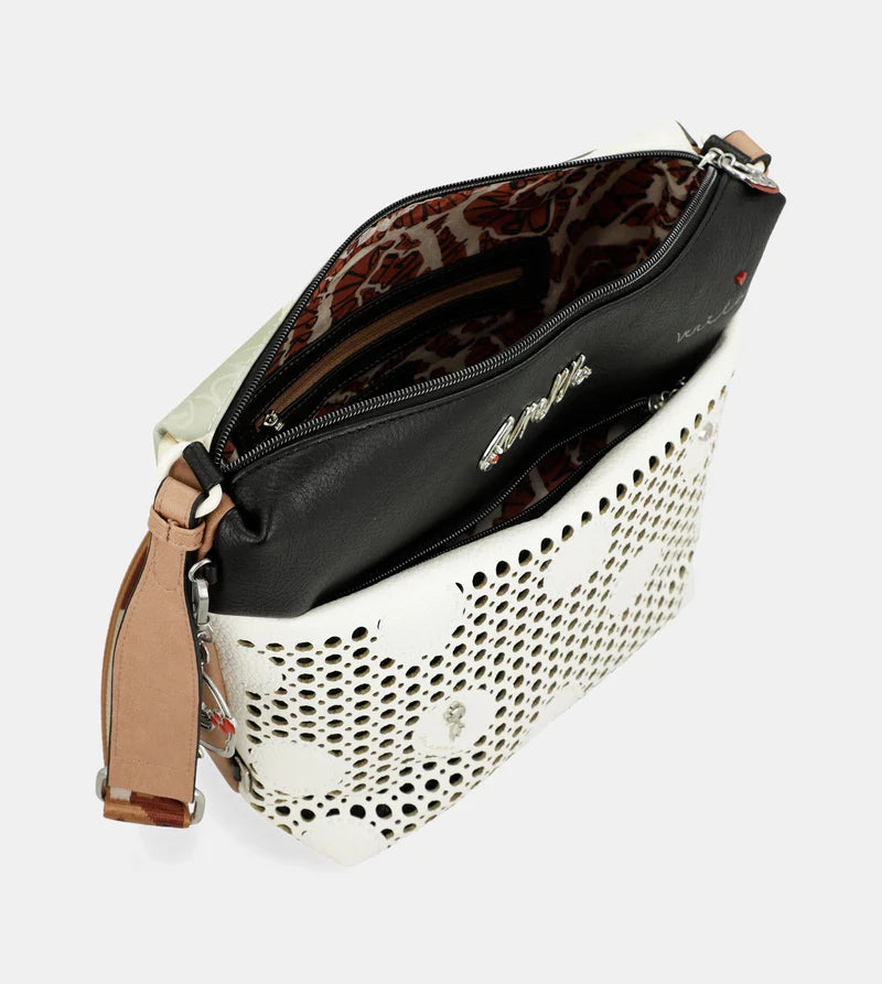 LARGE CROSSBODY BAG WITH FRONT POCKET ALMA